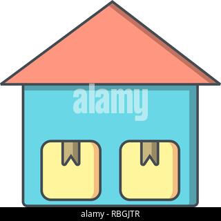 Vector Storage Unit Icon Stock Vector