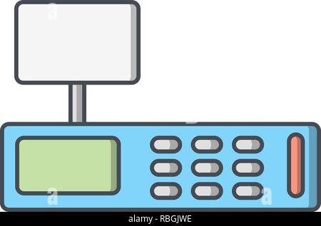 Vector Cash Counter Icon Stock Vector