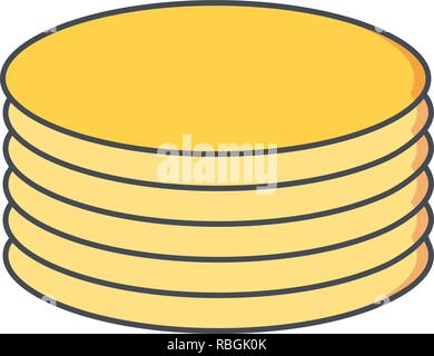 Vector Coins Icon Stock Vector