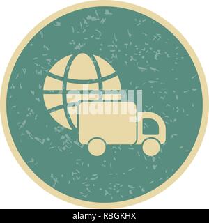 Vector Global Delivery Icon Stock Vector