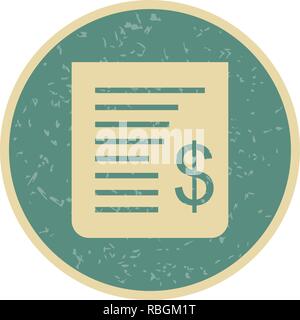 Vector Receipt Icon Stock Vector