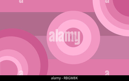 Colorful pink pastel Shapes. Round colorful Forms and shapes. Stock Photo
