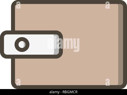 Vector Wallet Icon Stock Vector