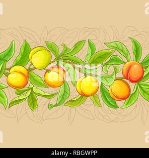 peach vector pattern on color background Stock Vector