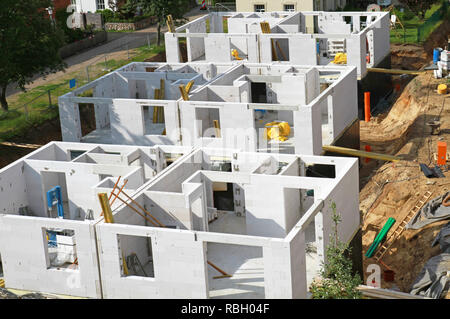 top view of foundation walls Stock Photo