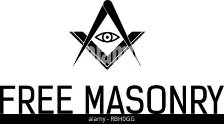 Free Masonry Logo Vector Illustration Stock Vector Art & Illustration