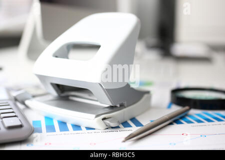Composition of office worker items on Stock Photo