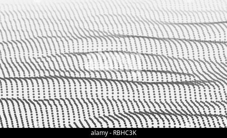 Landscape Vector. Cyber Concept. Futuristic Graphic. Relief Structure. Energy Space. Topography Code. Array Design. 3D Illustration Stock Vector