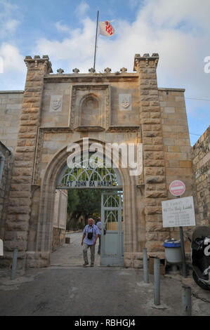 Israel, Jerusalem, St. John the Baptist church, John BaHarim, in Ein-Kerem. built in the second half of the 19th century on the remnants of earlier By Stock Photo