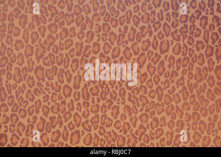 Leopard wild animal pattern background or texture, wallpaper concept colorful red and brown Stock Photo