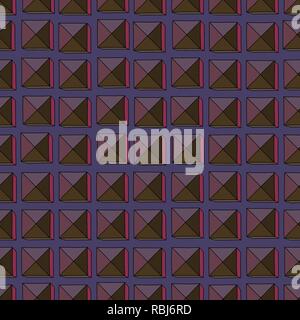 Hand drawn abstract squares vector seamless pattern. Colorful geometrical texture for surface design, textile, wrapping paper, wallpaper, phone case p Stock Vector