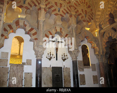 Capilla de Villaviciosa, Cordoba Mosque-Cathedral, Cordoba, Andalusia, Spain; Europe Stock Photo