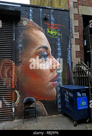 Face Art, East Village, New York City, NYC, NY, USA Stock Photo