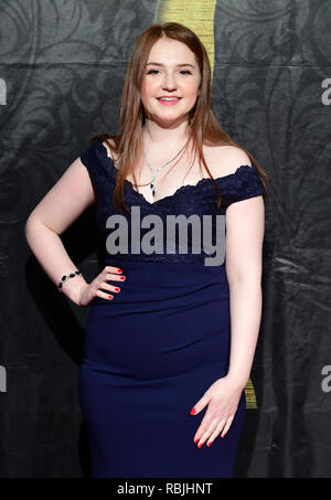 Caitlin Blackwood attending the Gold Movie Awards 2019, held at Regent Street Cinema in Marylebone, London. Stock Photo