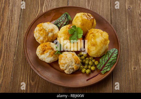 Boller i selleri - Danish meatballs with celery Stock Photo