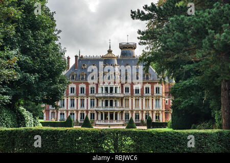 French Castle Chateau de Frefosse near Etretat, Normandy, France in the summer Stock Photo