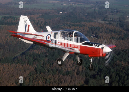 Scottish Aviation Bulldog T1 XX547 of London University Air Squadron, Royal Air Force. Stock Photo