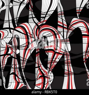 Abstract colored background with wavy elements Stock Vector