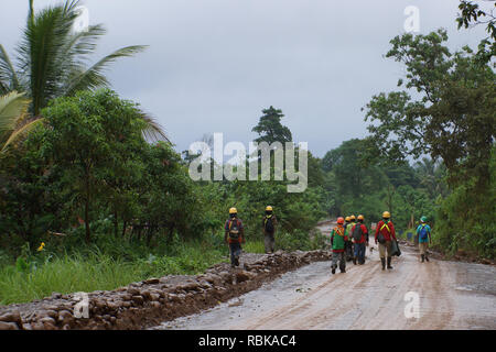 Change Of Livelihood – Mining activity on tribal community’s ancestral land has impacted on their way of life including their livelihood with some taking employment on the mine site. Will their mindset move away from that of their forefathers to that of the modern world – caring less for the environment. Stock Photo