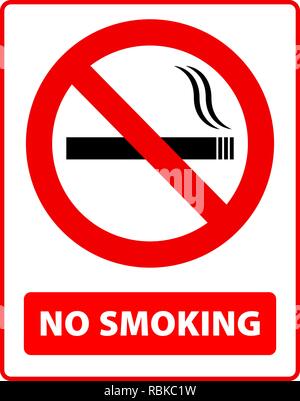 no smoking - forbidden sign Stock Vector