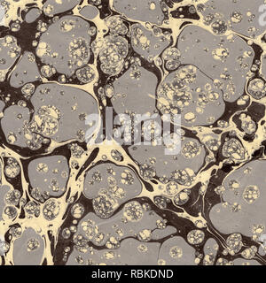 Abstract Turkish Historical Art Water Paint on Paper  named Ebru Background Stock Photo