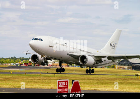 EADS CASA Airbus A310 -324 MRTT Multi Role Tanker Transport jet plane at Farnborough International Airshow. Dual role air refuelling tanker and cargo Stock Photo