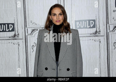 New York, NY - December 13:  BUILD Series Presents Natalie Portman discussing her new film 'Vox Lux' at BUILD Studio on Thursday, December 13, 2018 in New York, NY.  (Photo by Steve Mack/S.D. Mack Pictures) Stock Photo