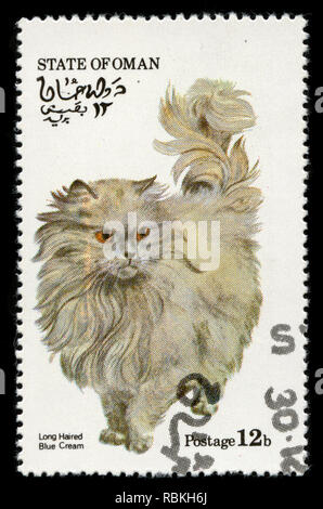 Cinderella stamp from State of Oman issued in 1973 Stock Photo