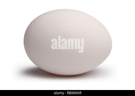 White egg isolated on white background Stock Photo