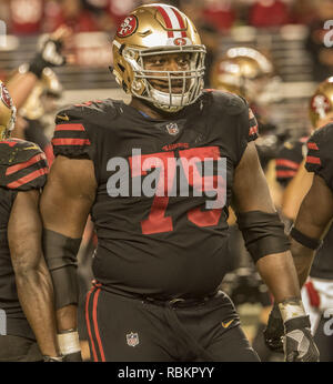 San Francisco 49ers Offensive Guard Laken Tomlinson (75) Against The 