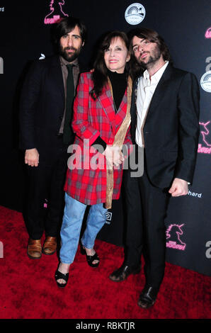 Los Angeles, California, USA. 10th January, 2019. Actor Jason Schwartzman, actress Talia Shire and director Robert Schwartzman attend LA Premiere of The Orchard's' 'The Unicorn' on January 10, 2019 at ArcLight Hollywood in Los Angeles, California. Photo by Barry King/Alamy Live News Stock Photo