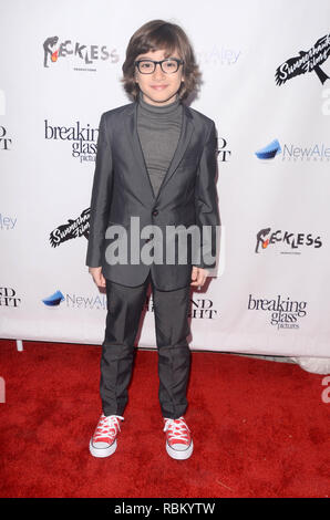 Beverly Hills, Ca. 10th Jan, 2019. Azhy Robertson at the Los Angeles Premiere of Beyond The Night at the Ahrya Fine Arts Theater in Beverly Hills, CA. January 10, 2019. Credit: David Edwards/Media Punch/Alamy Live News Stock Photo