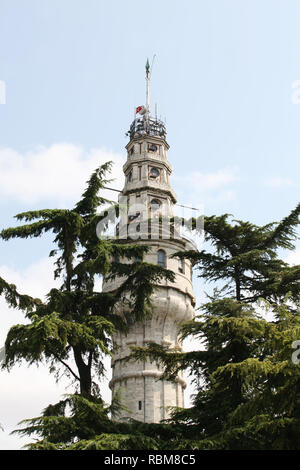 Beyazit Fire Tower in Istanbul, Turkey. Stock Photo