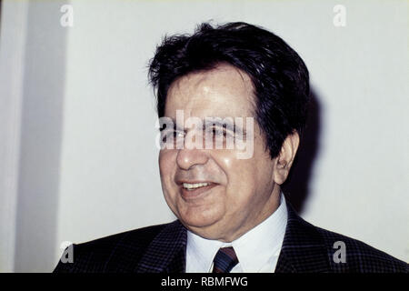 Dilip Kumar, Indian film actor, Mohammed Yusuf Khan, looking away and smiling, India, Asia Stock Photo