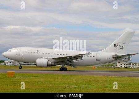 EADS CASA Airbus A310 -324 MRTT Multi Role Tanker Transport jet plane at Farnborough International Airshow. Dual role air refuelling tanker and cargo Stock Photo