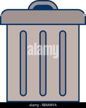 Vector Trash Icon Stock Vector
