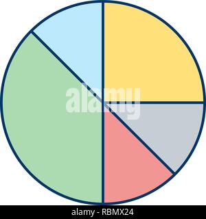 Vector Pie Chart Icon Stock Vector