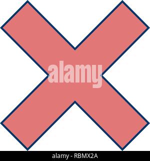 Vector Cancel Icon Stock Vector
