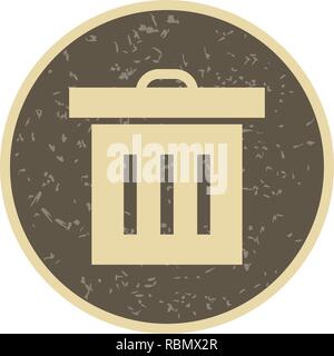 Vector Trash Icon Stock Vector