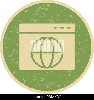 Vector Browser Icon Stock Vector