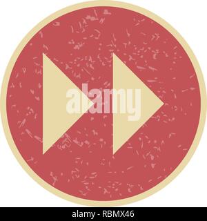 Vector Forward Arrows Icon Stock Vector