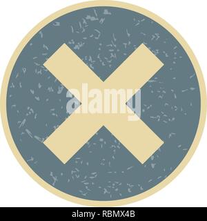 Vector Cancel Icon Stock Vector