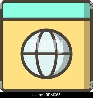 Vector Browser Icon Stock Vector