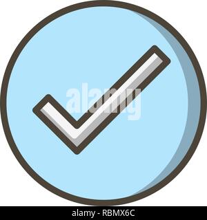 Vector Valid Icon Stock Vector