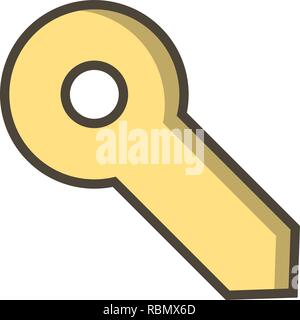 Vector Key Icon Stock Vector