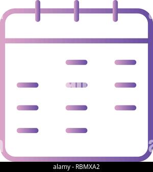 Vector Calendar Icon Stock Vector