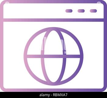 Vector Browser Icon Stock Vector