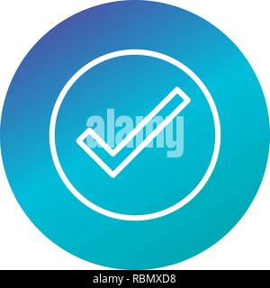 Vector Valid Icon Stock Vector