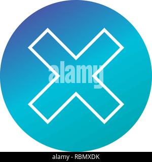 Vector Cancel Icon Stock Vector