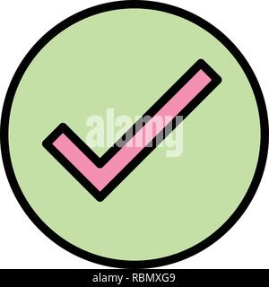 Vector Valid Icon Stock Vector